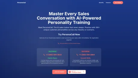 Personacall.com screenshot
