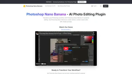 Photoshop AI Plugin - Nano Banana screenshot