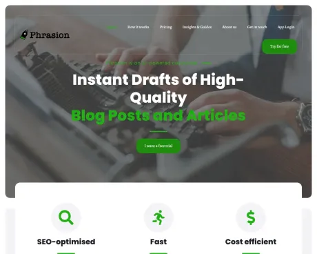 Phrasion screenshot
