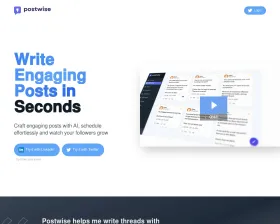 Postwise screenshot