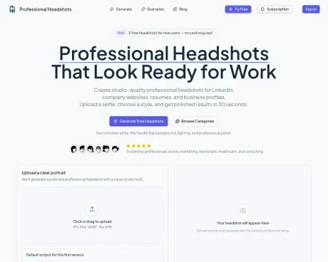 Professional Headshots screenshot