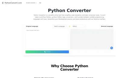 Python Converter screenshot