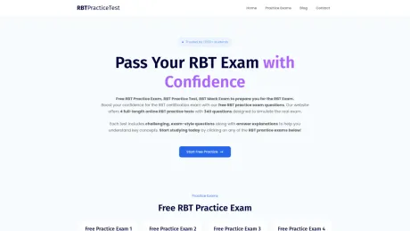 RBT Practice Test screenshot