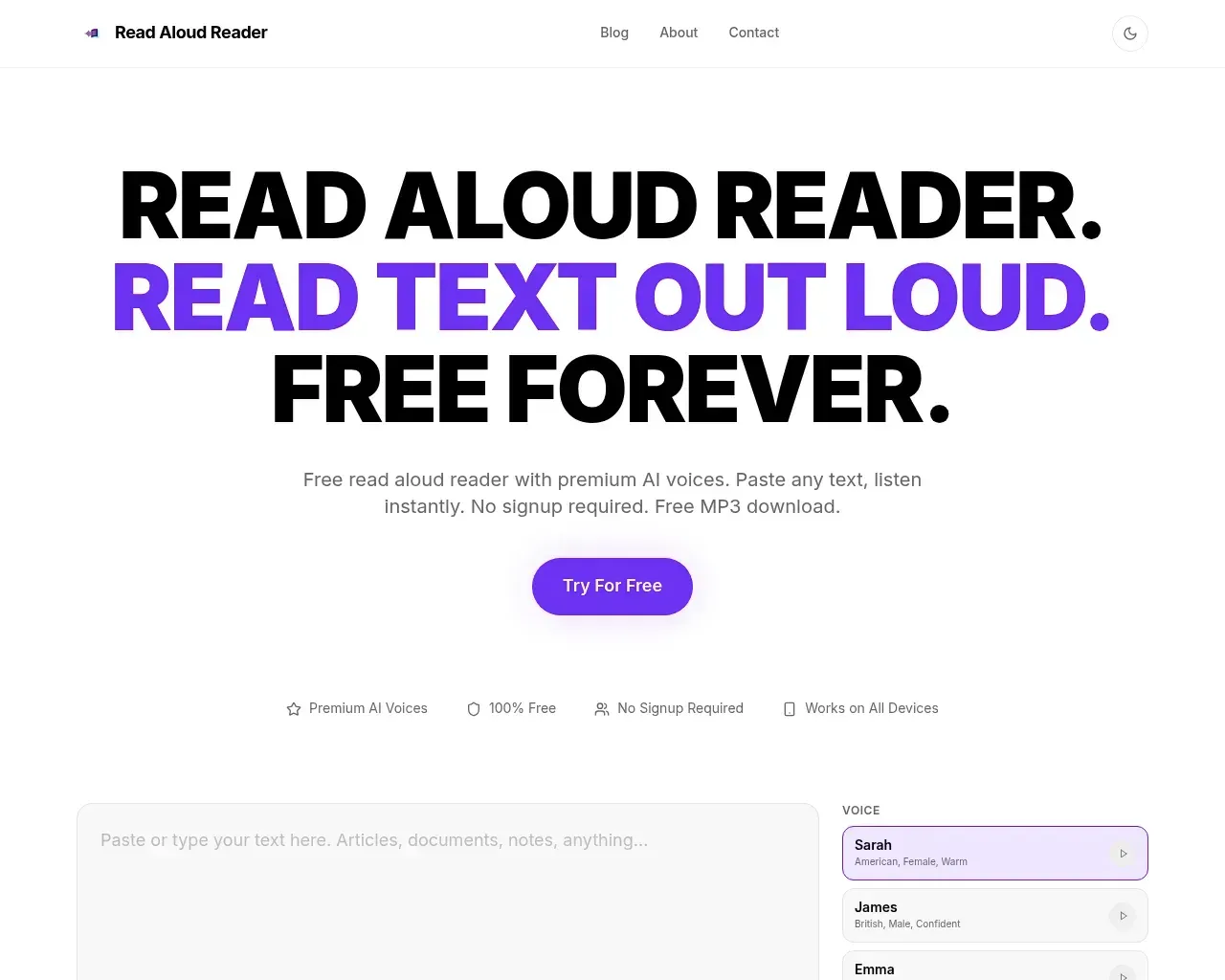 Read Aloud Reader