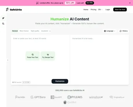 SafeWrite AI screenshot