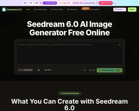 Seedream 6 screenshot