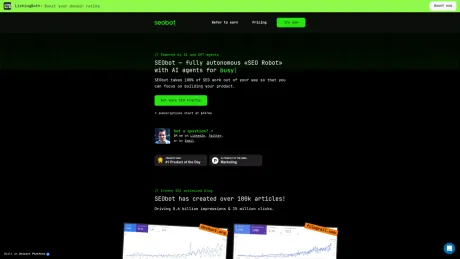 SEObot screenshot
