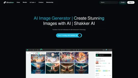 Shakker-ai image generator screenshot
