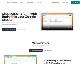 Sheet AI screenshot