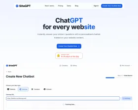 SiteGPT screenshot