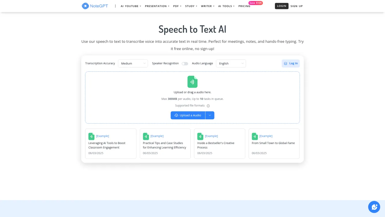 Speech to Text AI