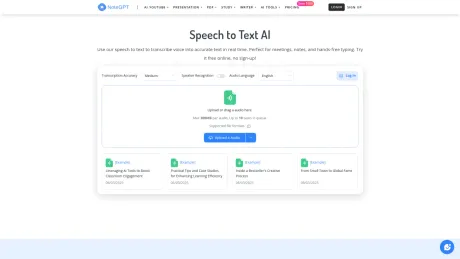 Speech to Text AI screenshot