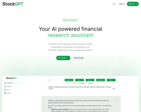 StockGPT screenshot