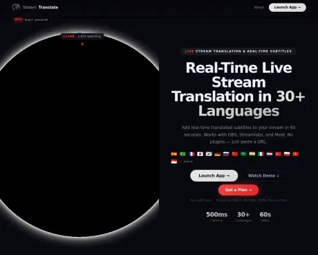 StreamTranslate screenshot