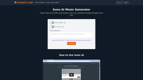 Suno AI Music Generator screenshot
