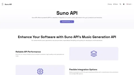 Suno API screenshot