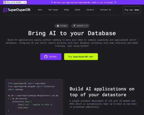 SuperDuperDB screenshot