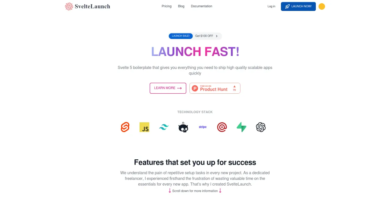 SvelteLaunch