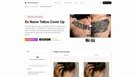 TattooCoverUp.AI screenshot