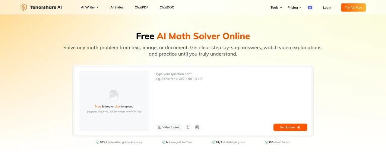 Tenorshare AI Math