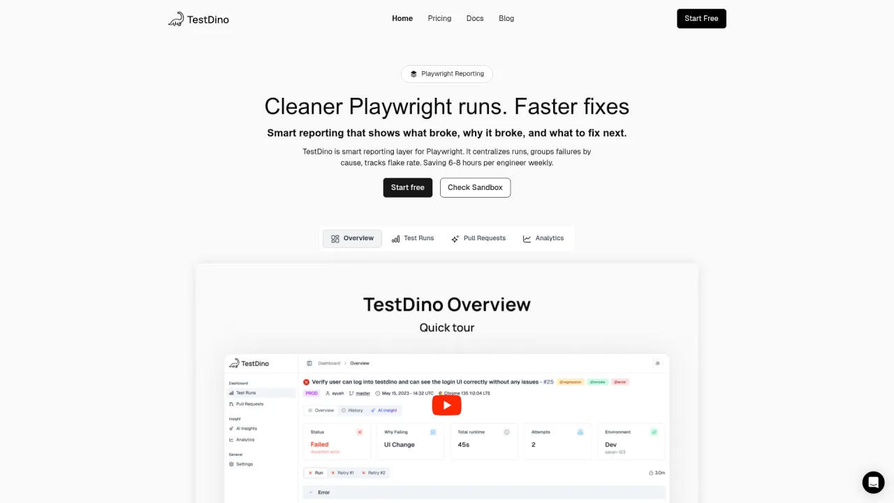 TestDino