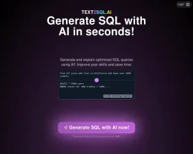 Text2SQL screenshot