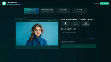 Tools.dreamfaceapp.com screenshot