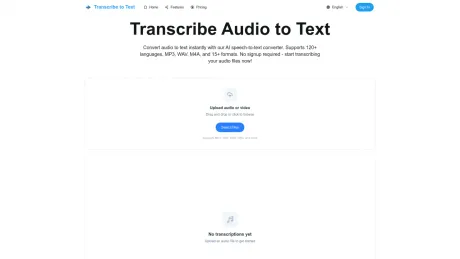 Transcribe Audio to Text screenshot