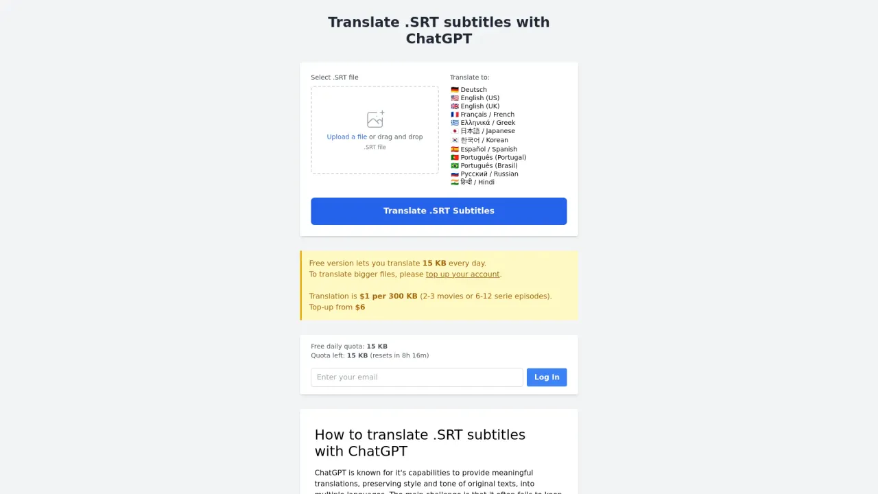 TranslateSRT.online