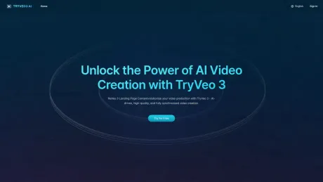 TryVeo3.ai: Free Access to Google Veo 3 for AI Video Generation screenshot