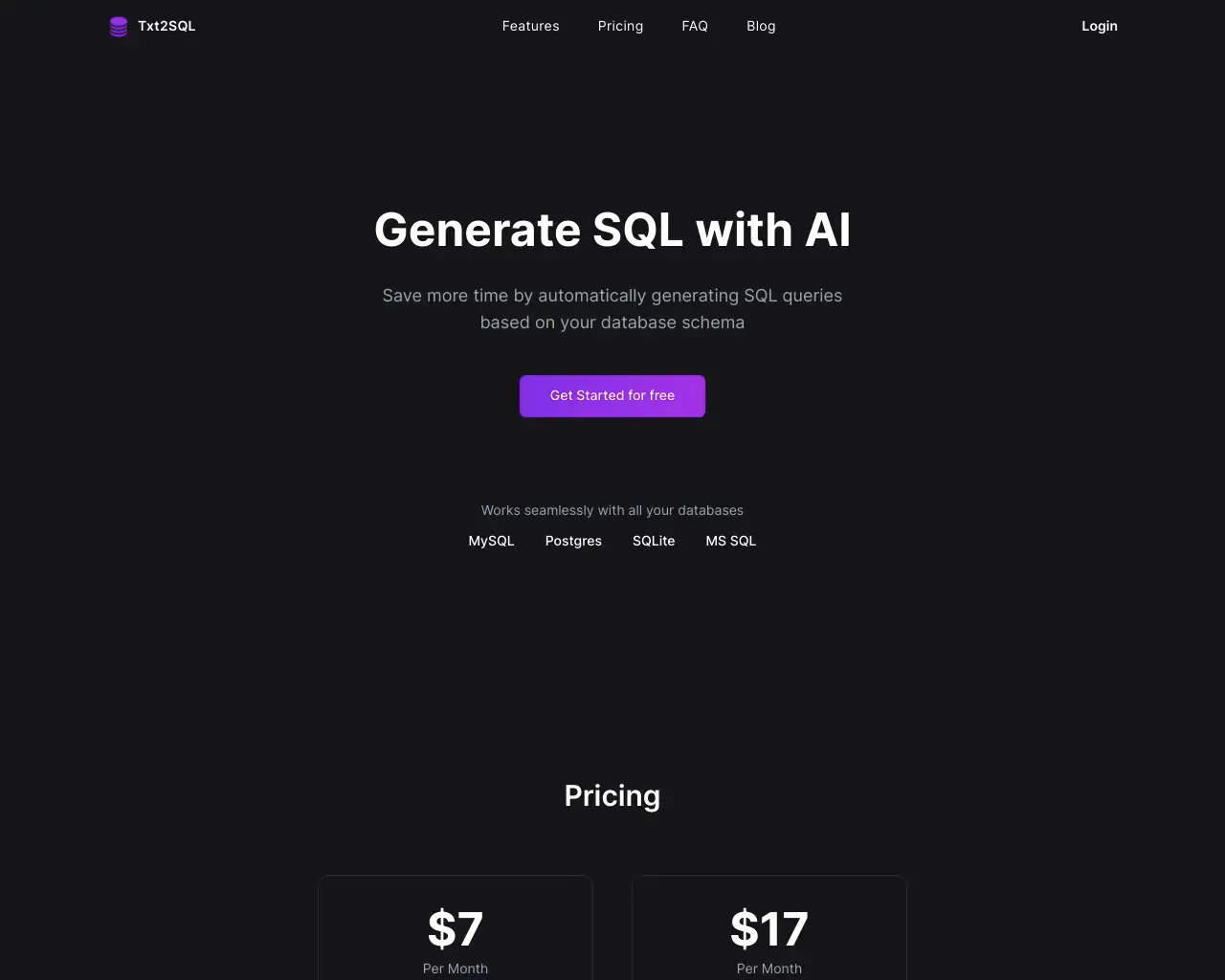 Txt2SQL