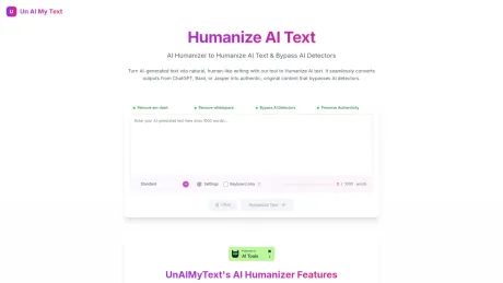 UnAIMyText screenshot