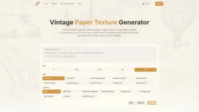 Vintage Paper Generator screenshot