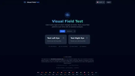 Visual Field Test screenshot