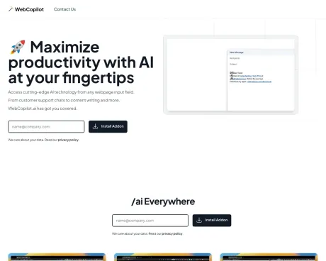 WebCopilot screenshot