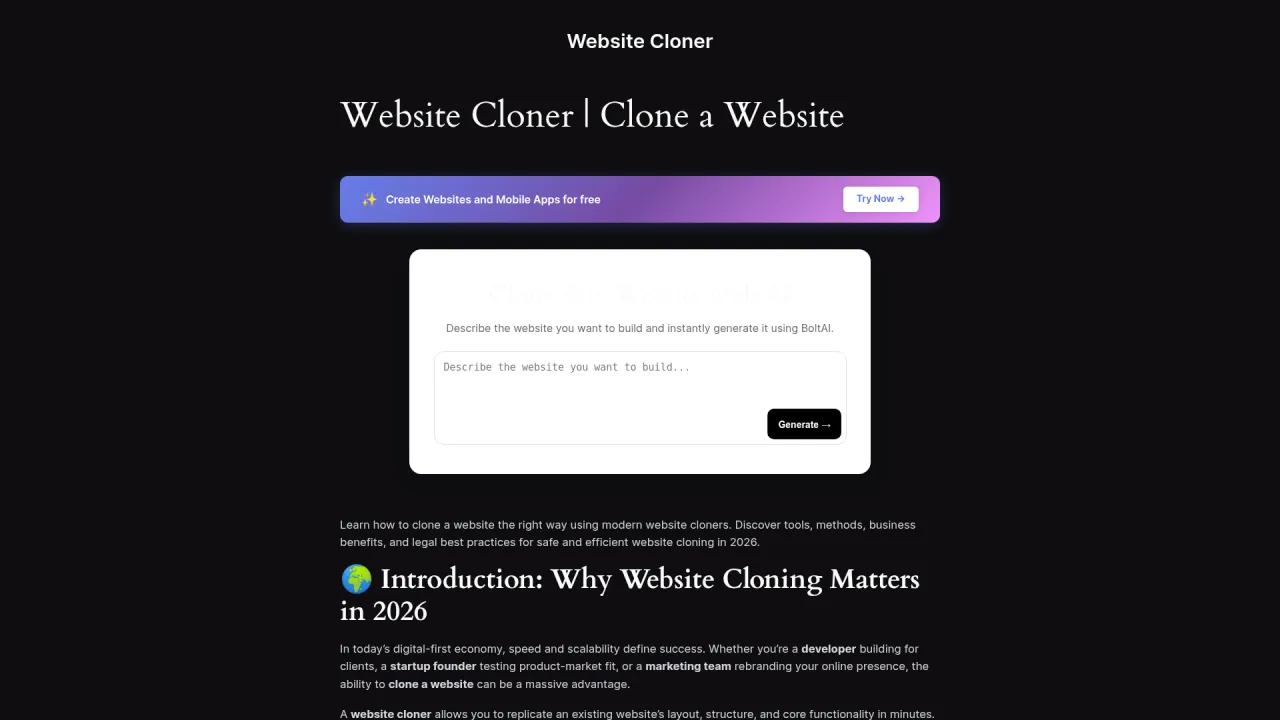 Website Cloner