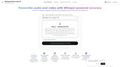 WhisperTranscript.ai screenshot