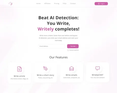 Writelyai screenshot