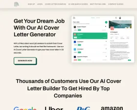 Your Cover Letter screenshot