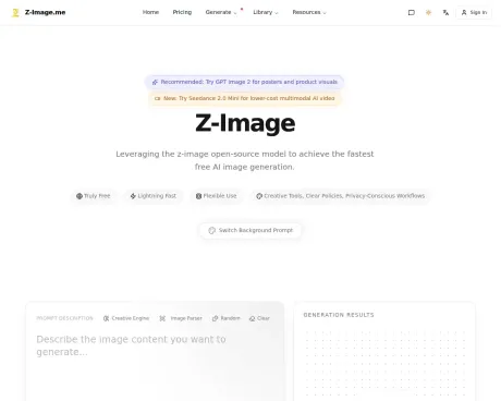 Z Image screenshot