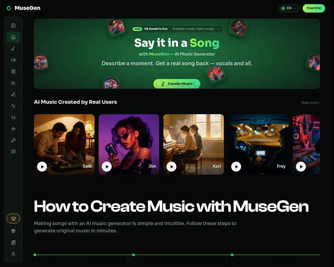 MuseGen screenshot