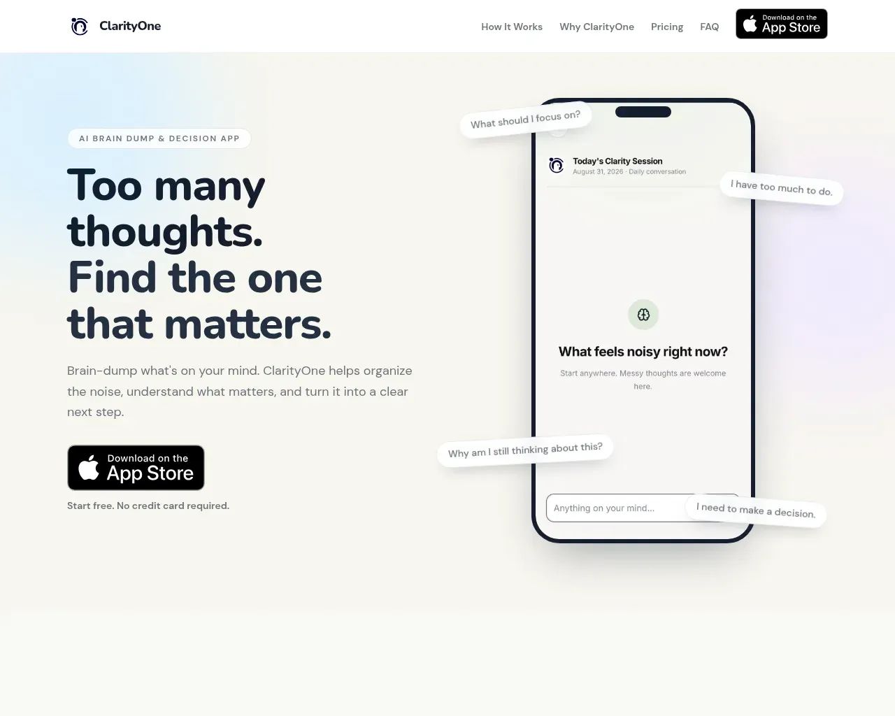 ClartiyOne screenshot